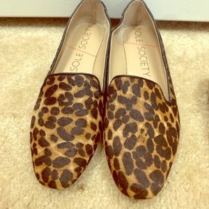 Sole Society Leopard flats